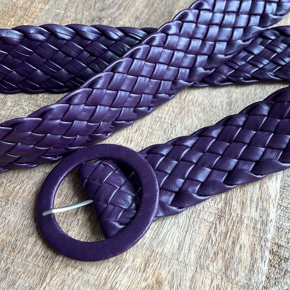 Purple braided belt - Picture 3 of 6